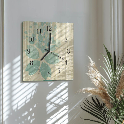 Glass clock square Abstraction