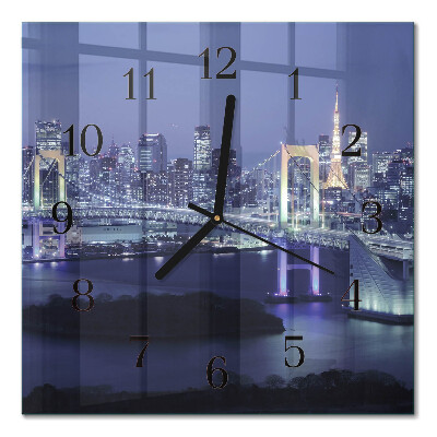 Square kitchen clock Bridge