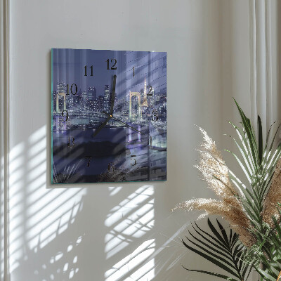 Square kitchen clock Bridge