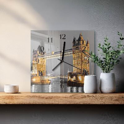 Square kitchen clock Tower Bridge