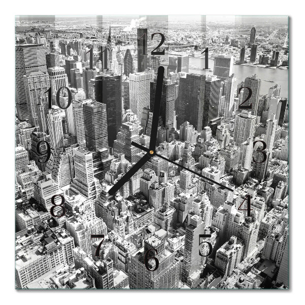 Square kitchen clock Horizon