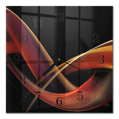 Glass clock square Abstraction