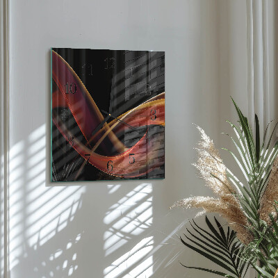 Glass clock square Abstraction