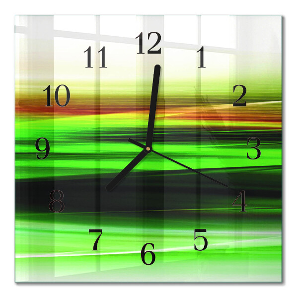 Glass clock square Abstraction