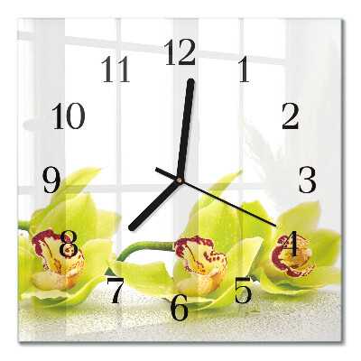 Square kitchen clock Orchid