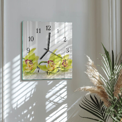 Square kitchen clock Orchid