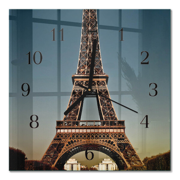 Square kitchen clock Eiffel Tower