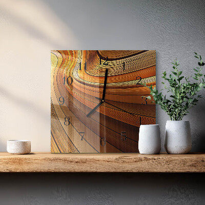 Glass clock square Abstraction