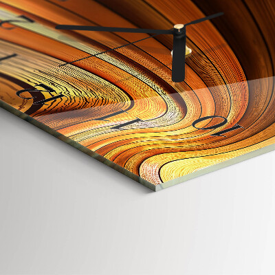 Glass clock square Abstraction