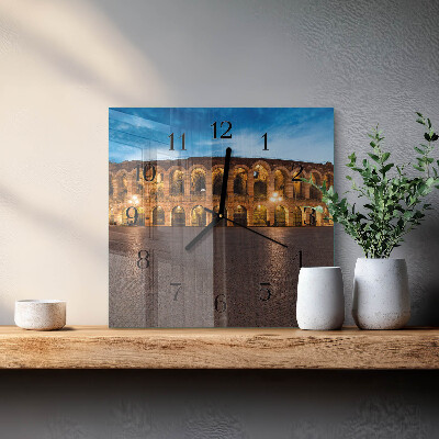 Square kitchen clock Statue