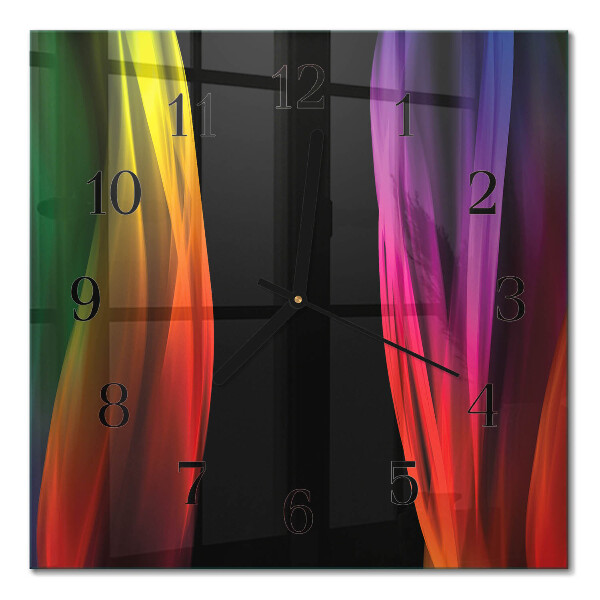 Glass clock square Abstraction