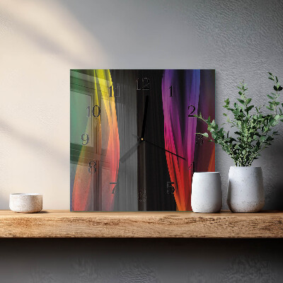 Glass clock square Abstraction