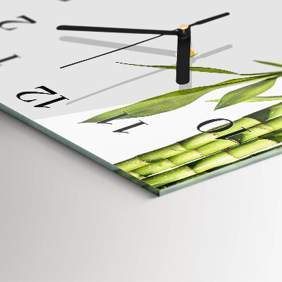 Square wall clock Bamboo