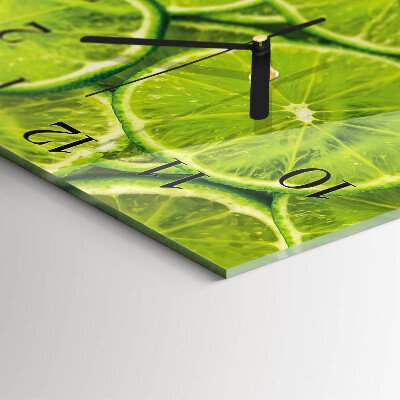 Glass clock square Calcium carbonate