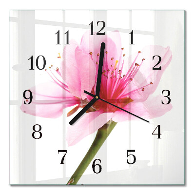 Square kitchen clock Flower