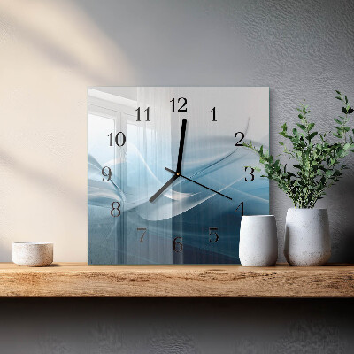 Glass clock square Abstraction