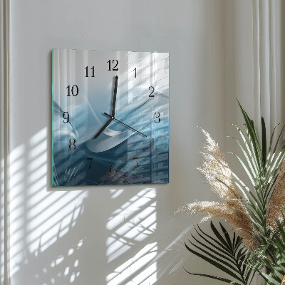 Glass clock square Abstraction