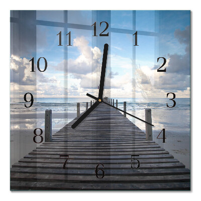 Square wall clock Bridge