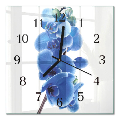 Square wall clock Orchid