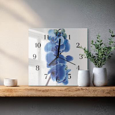 Square wall clock Orchid