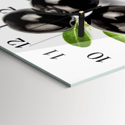 Square kitchen clock Olives