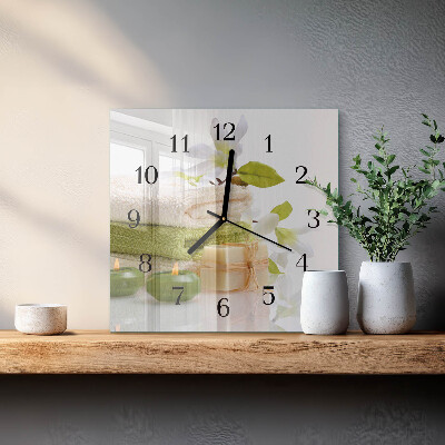 Square kitchen clock Spa soap