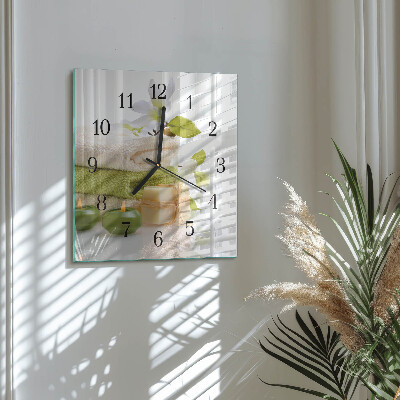 Square kitchen clock Spa soap