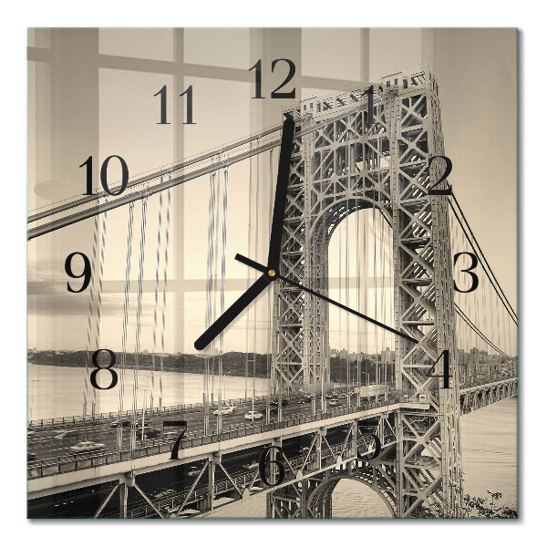 Square wall clock Golden Gate