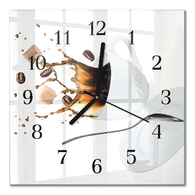 Glass clock square Mug