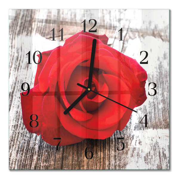 Square kitchen clock Rose