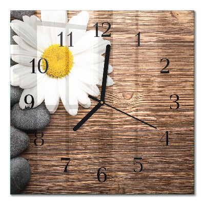 Square wall clock Daisy