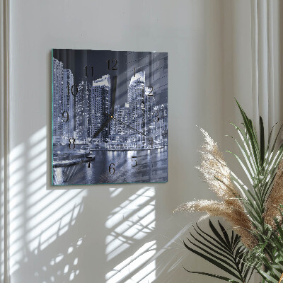 Square wall clock Horizon