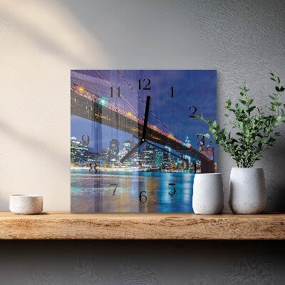 Square kitchen clock Bridge
