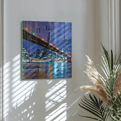 Square kitchen clock Bridge