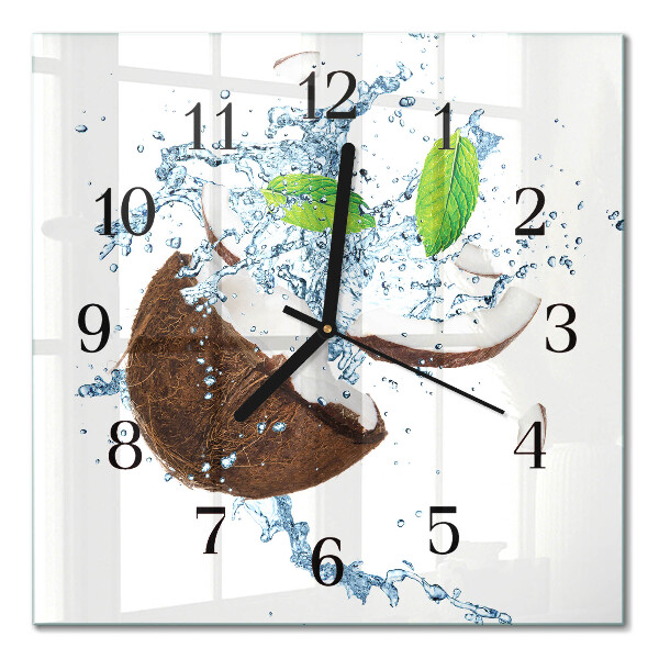 Square wall clock Coconut