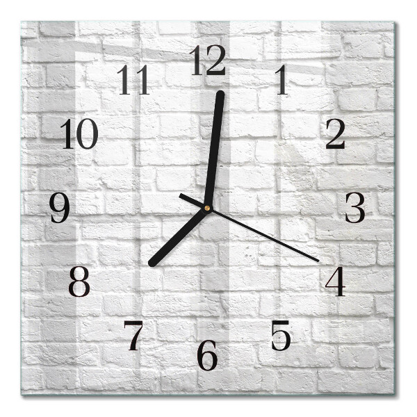 Square kitchen clock Brick