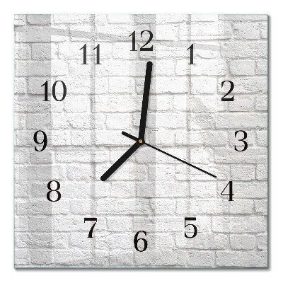 Square kitchen clock Brick