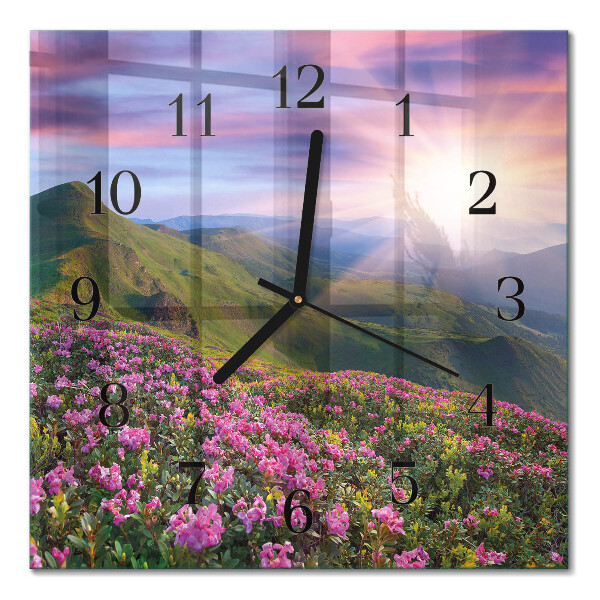 Square kitchen clock Landscape