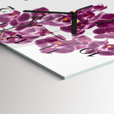 Square kitchen clock Orchid