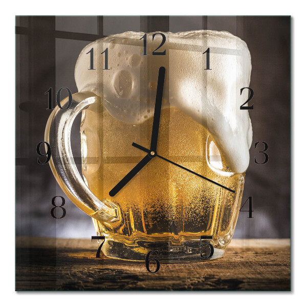 Square wall clock Beer