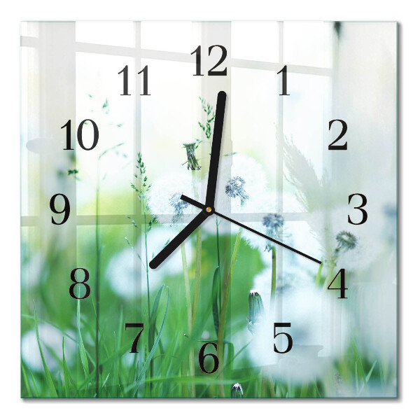 Square kitchen clock Meadow