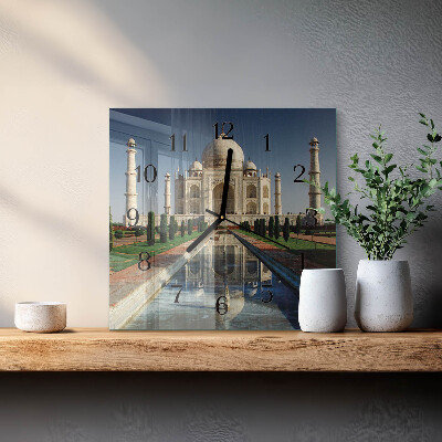 Square kitchen clock Taj Mahal