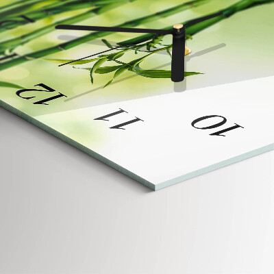 Square kitchen clock Bamboo