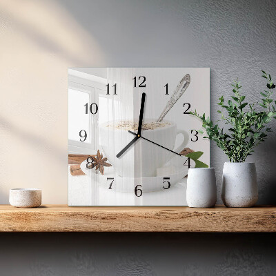 Square kitchen clock A cup of anise