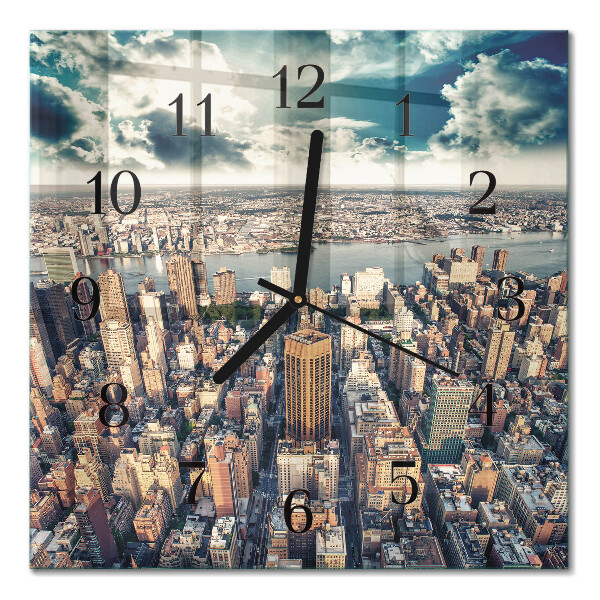 Square kitchen clock New York
