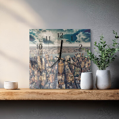 Square kitchen clock New York