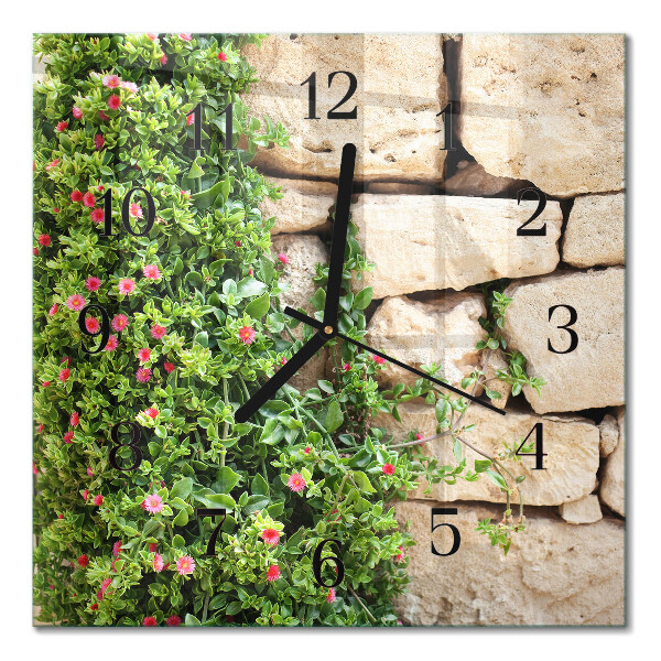 Square kitchen clock Stones of nature