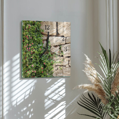 Square kitchen clock Stones of nature