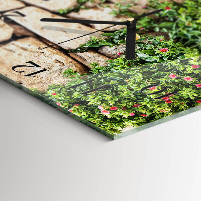 Square kitchen clock Stones of nature