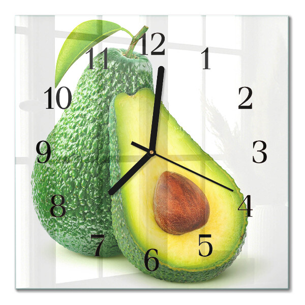 Square wall clock Avocado